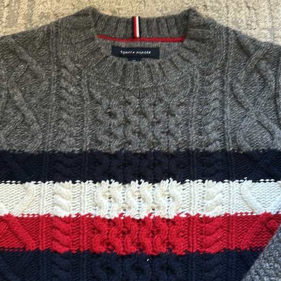 TOMMY HILFIGER Gray wool knit sweater - Picture 3 of 4